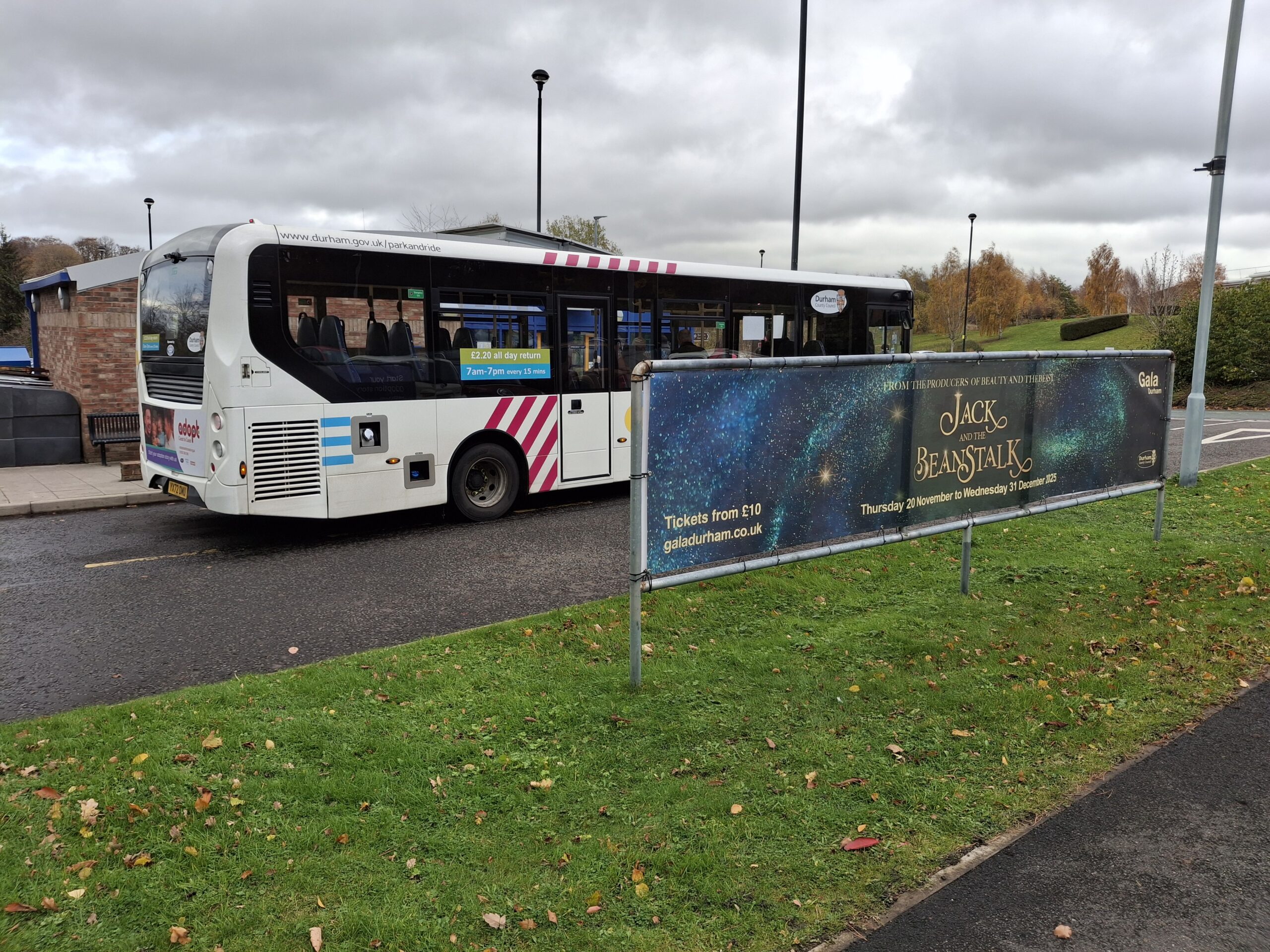The park and ride advertising stand