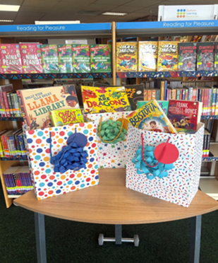 Durham Learning resources competition prizes which was books in a bag