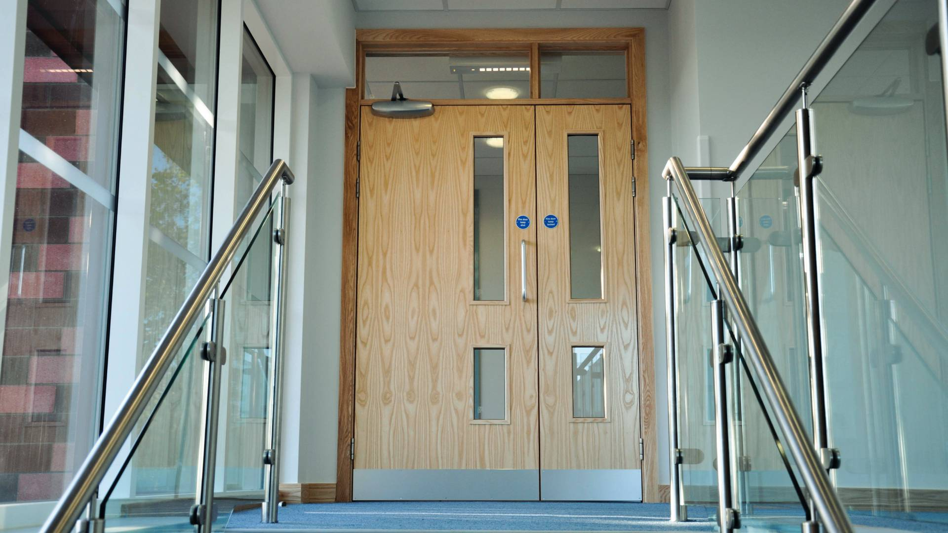 Fire door inside of building