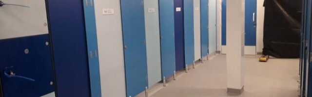 New changing areas nearing completion Peterlee Leisure Centre new changing areas