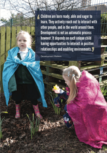 Ror booklet image of children in raincoats