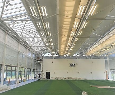 Energy efficient LED Luminaires installed at the Leisure Centre