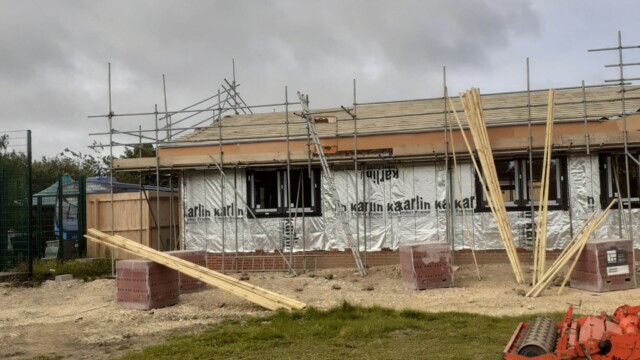 Roofing works underway
