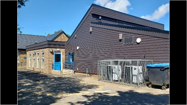 external image of new building project featuring side view of roof