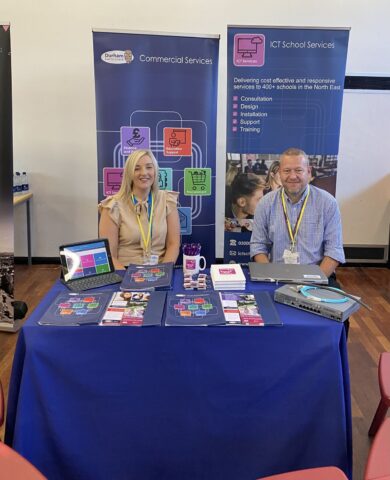 Ashley and ICT services at a careers day
