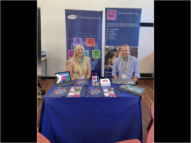 Ashley and ICT services at a careers day