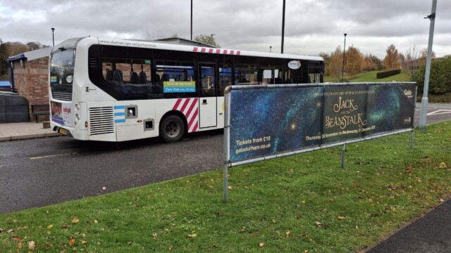 The park and ride advertising stand
