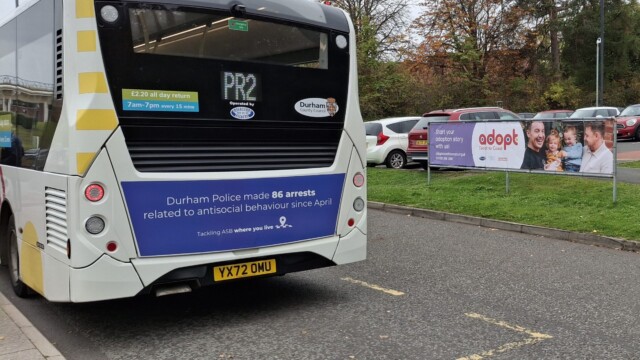 Advertising on the bus