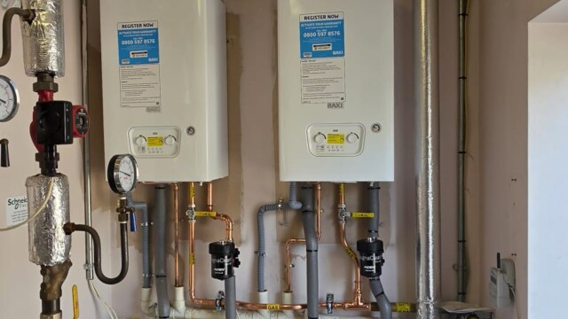 Boilers within the school Annex